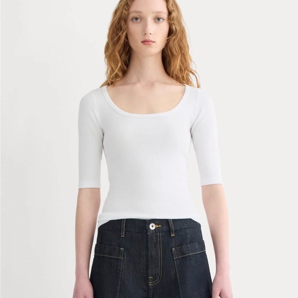 Everlane Tops - Everlane | THE LUXE RIB SCOOP-NECK TEE